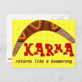 Karma briefkaart (Voorkant / Achterkant)