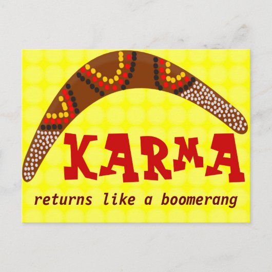 Karma briefkaart (Voorkant)