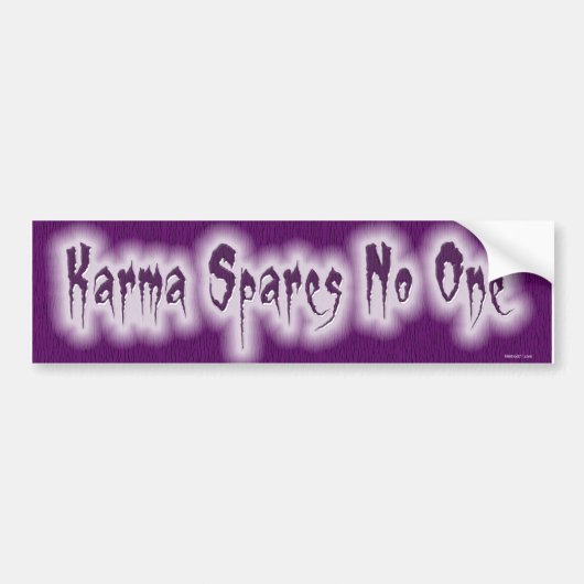 Karma Bumpersticker (Voorkant)