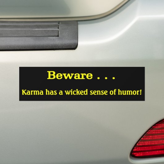 Karma Bumpersticker (Op auto)