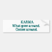 KARMA BUMPERSTICKER (Voorkant)
