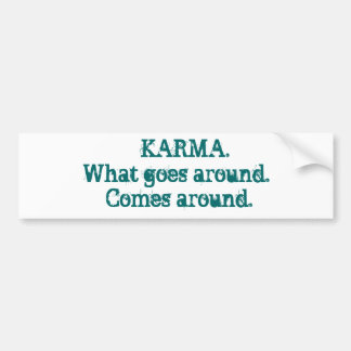 KARMA BUMPERSTICKER