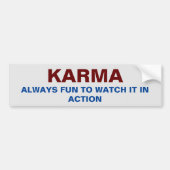 KARMA BUMPERSTICKER (Voorkant)