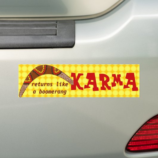 Karma-bumpersticker Bumpersticker (Op auto)
