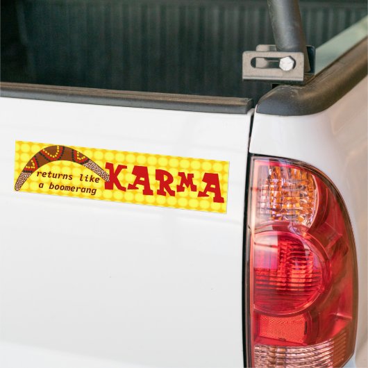 Karma-bumpersticker Bumpersticker (Op Truck)