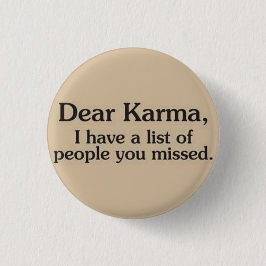 Karma Button Pin (Voorkant)