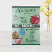 Karma Cafe Kaart (Gele Bloem)