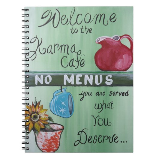 Karma Cafe Notitieboek (Voorkant)