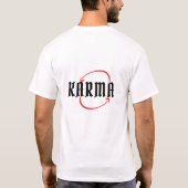 Karma circulaire pijl ontwerp t-shirt (Achterkant)