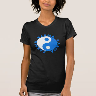KARMA-cirkel met Yin Yang-symbool T-shirt