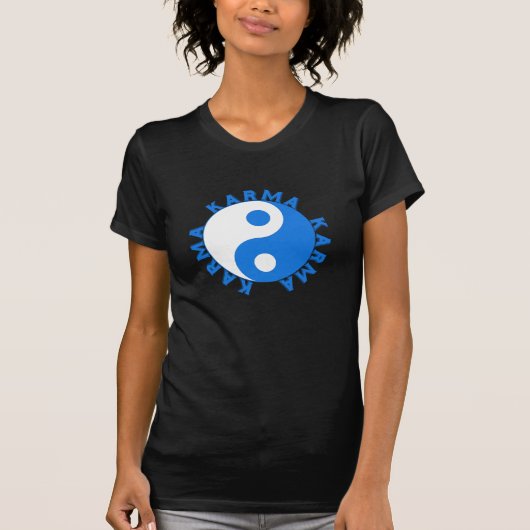 KARMA-cirkel met Yin Yang-symbool T-shirt (Voorkant)