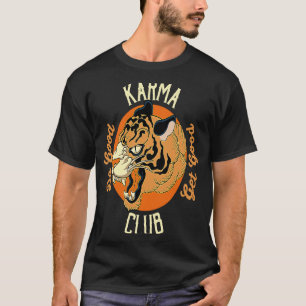 Karma Club do Good Get Good Tiger Face Big Cat Ani T-shirt