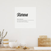 Karma Definition Funny Poster (Keuken)