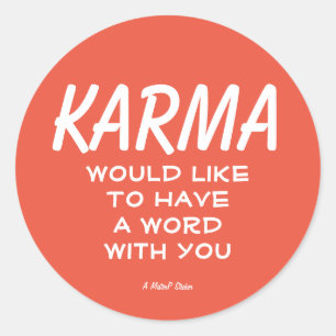 Karma - Een MisterP Sticker