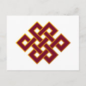 Karma ... Eindeloze Knot of Eternal Knot Briefkaart (Voorkant)