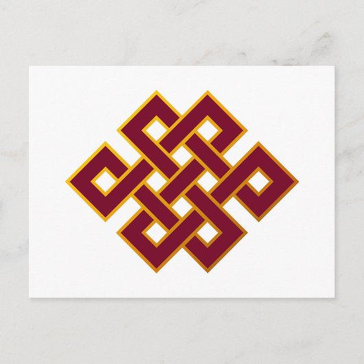Karma ... Eindeloze Knot of Eternal Knot Briefkaart (Voorkant)
