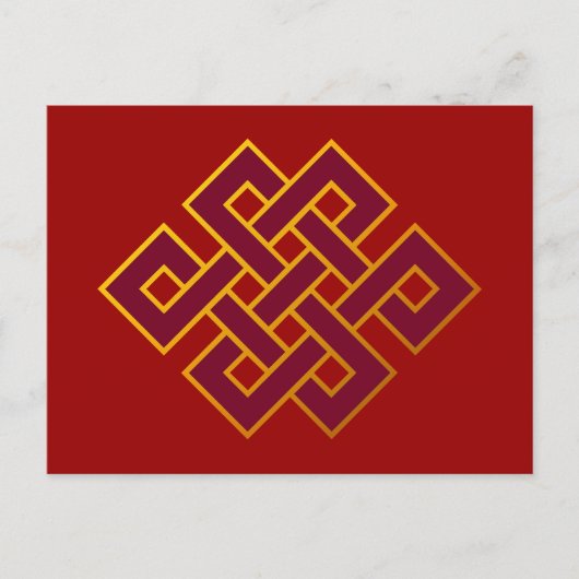 Karma ... Eindeloze Knot of Eternal Knot Briefkaart (Voorkant)