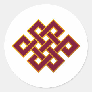 Karma ... Eindeloze Knot of Eternal Knot Ronde Sticker