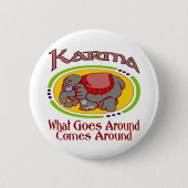 Karma Elephant Ronde Button 5,7 Cm (Voorkant)