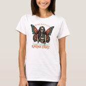 Karma Fairy Skelet met Vlindervleugels T-shirt (Voorkant)