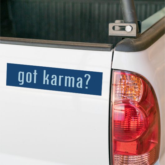 karma gekregen? bumpersticker (Op Truck)