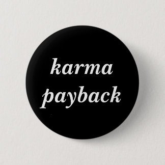 karma geld ronde button 5,7 cm