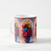 Karma Gifts 16 oz Zwart-wit Boho Mok Butterf (Voorkant links)