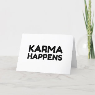 KARMA HAPPENS FEESTDAGEN KAART