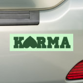 Karma Heart Bumpersticker (Op auto)
