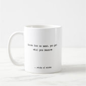 Karma heeft geen menu koffiemok (Links)