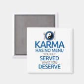 Karma heeft geen menu.. Yin Yang Graphic Magneet (Voorkant / Achterkant)