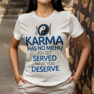 Karma heeft geen menu.. Yin Yang Graphic T-shirt