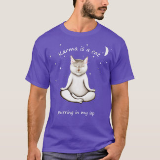 KARMA IS EEN KAT DIE IN MIJN LAP SPINT T-SHIRT