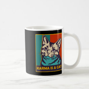 Karma is een kat liefde dieren vrouwen kat minnaar koffiemok