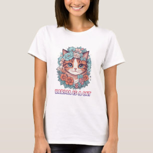 Karma is een kat t-shirt