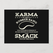 Karma is een soort rubberen band briefkaart (Voorkant)