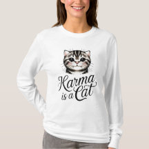 Karma is een T-shirt met lange mouwen voor vrouwen