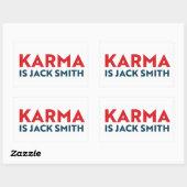 Karma is Jack Smith Rechthoekige Sticker (Vel)
