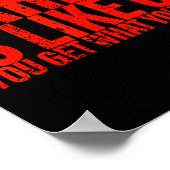 Karma Is Like 69 You Get What You Give Funny Sayin Poster (Hoek)