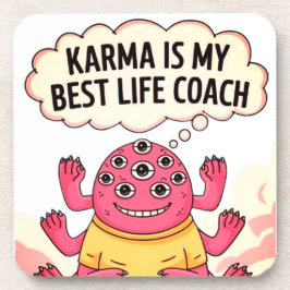 Karma is mijn beste coach bier onderzetter