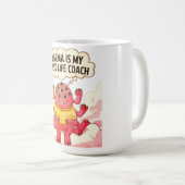 Karma is mijn beste coach koffiemok (Voorkant rechts)