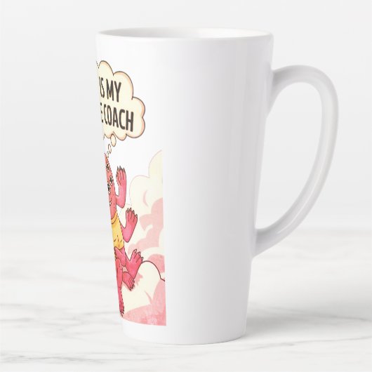 Karma is mijn beste coach latte mok (Rechts)