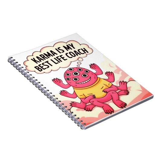 Karma is mijn beste coach notitieboek (Rechterzijde)