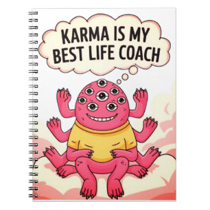 Karma is mijn beste coach notitieboek