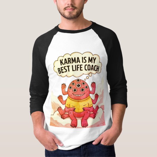 Karma is mijn beste coach t-shirt (Voorkant)