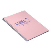 Karma is mijn vriendje notitieboek (Rechterzijde)