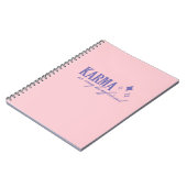 Karma is mijn vriendje notitieboek (Linkerzijde)