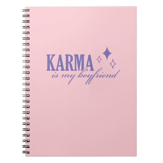 Karma is mijn vriendje notitieboek (Voorkant)
