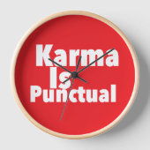 Karma is punctuele gedrukte nieuwigheid: Gezegde, (Voorkant)