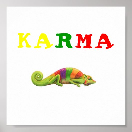 KARMA KAMELEON POSTER (Voorkant)